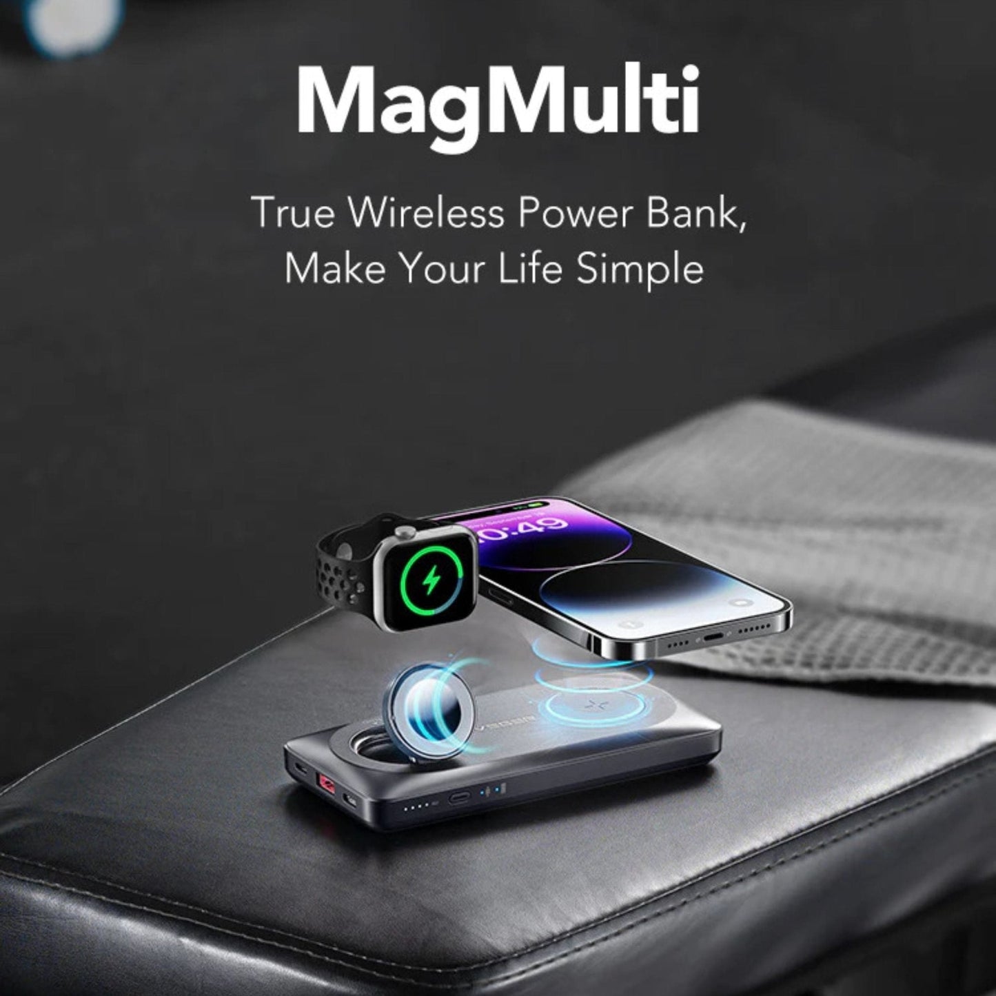 Veger Dual Wireless PD Fast Power bank 10000mah VP-1156 - Black