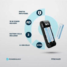 [PPBCHA61] Powerology Diy Cell 10000+5000mAh Power Bank - Gray
