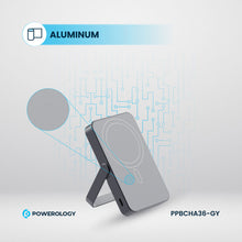 [PPBCHA36-GY] Powerology 10000mAh MagSafe Power Glass Surface (Gray)