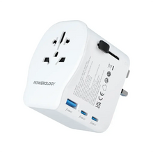 [PWCUQC043] Powerology Universal Travel Adapter 2300W - White