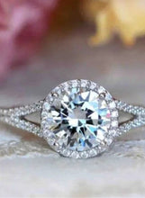 Adjustable Silver Ring for Women Elegant Solitaire Cubic Zirconia with Floral Design and Gift Box