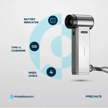 [PPBCHA78] Powerology Turbo Jet Fan & Vacuum - Silver