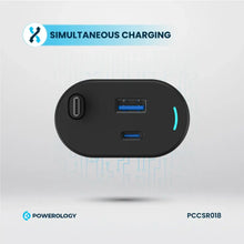 [PCCSR018] Powerology Type-C Retractable Car Charger 70W - Black