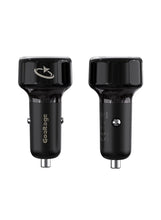 CH04 Super-Fast 65W GaN Car Charger with Voltage Display, Safety Protection, and Dual-Port Functionality