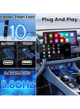 MINISE Wireless CarPlay Adapter USB-A/C for iPhone Convert Wired to Wireless Carplay Fast-Connect Plug&Play FOTA