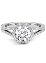 Adjustable Silver Ring for Women Elegant Solitaire Cubic Zirconia with Floral Design and Gift Box