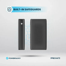 [PPBCHA72] Powerology 20000mAh Retractable Cable Power Bank - Black
