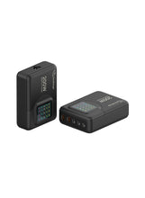 Super-Fast Pro 200W GaN Wall Charger & LCD Digital Display, Safety Protection, Multi-Port Functionality