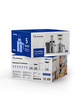 JM01 FreshMax Juice Maker including Powerful Blades, 5-Speed Adjustments with LCD Display, Safety Lock, and Multi-Functionality