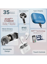 boAt Airdopes Alpha With 35 HRS Playback, 13mm Drivers, Dual Mics ENx & Beast Mode Jet Black