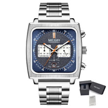 MEGIR Reloj Hombre Original Luxury Business Watch for Men Steel Band Quartz Wristwatch Chronograph Clock
