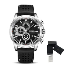 MEGIR Brand Luxury Sport Quartz Watch Silicone Chronograph Men Wristwatches Waterproof Male Calendar Clock Wrist Watch 2101