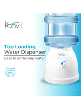 Compact Tabletop Water Dispenser for 5-Gallon Jugs – Instant Access to Chilled & Room Temperature Water for Home, Office, & Small Spaces