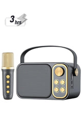 YS103 Wireless Bluetooth Portable Speaker With 1Piece Mic-Black