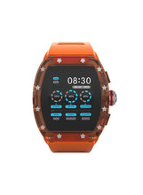 SW01 Lucid Smart Watch with Water Resistant, NFC Payment, and Sleep, Heart Rate, Pressure, and Oxygen Monitoring - Orange