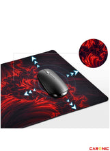 Extended Gaming Mouse Pad with Stitched Edges Durable Non-Slip Natural Rubber Base Waterproof Computer Keyboard Pad Mat For Esports Pros Gamer Desktop Office Home Red-Black