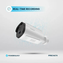 [PPBCHA74] Powerology Built-in Solar Outdoor Camera - White