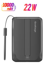 ChargeMate 10K Power Bank 22W Dual Built-in Cable, Lighting & Type C Cable