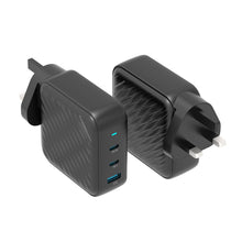 [PWCUQC022] Powerology 140W PD QC 2xUSB-C and 1xUSB-A GaN Charger UK - Black