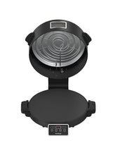 BakeMaster Electric Pizza Oven with LED Touch Control, Timer and Adjustable Heat, Non-Stick Surface, Soft Closing Mechanism, On-Off Switch and Multi-Purpose Functionality Multi-Purpose Oven with Non-Stick Plate & Cool-Touch Handles