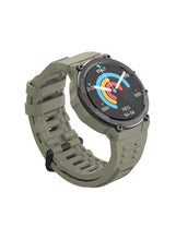 SW02 Vintage Smart Watch with Water Resistant, NFC Payment, and Sleep, Heart Rate, Pressure, and Oxygen Monitoring - Green