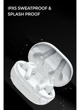 Faster S50 Wireless Earbuds with Active Voice Assistant - 6 Hours Playtime - HiFi Stereo Sound - Bluetooth Earphones with Ultra-Low Latency - IPX5 Sweat & Splash Proof - For Exercise, Gym - Compatible with iPhone & Android (White)