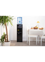 Top Loading Water Dispenser,3-taps Equipped with Hot Cold And Ambient Temperature, Floor Standing, Child Safety Lock for Faucet, Best Home, Office & Pantry YL1917SAE-BK Black