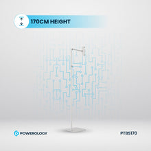 [PTBS170WH] Powerology Multi-Joint Floor Stand Metal Base Phone & Tablet - White