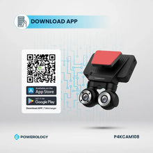 Powerology Dual Lens Dash Camera - Black