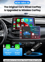 MINISE Wireless CarPlay Adapter USB-A/C for iPhone Convert Wired to Wireless Carplay Fast-Connect Plug&Play FOTA