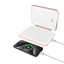 Porodo Lifestyle 5000mAh Power Bank Magnifying Mirror - White/Rose Gold