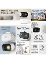 Tapo C216 2K 3MP Indoor & Outdoor Smart Home Security Camera, Color Night Vision with Spotlights, AI detection Security Camera Outdoor Wireless, 360° Pan&Tilt View, IP65 Weatherproof, Compact Design