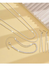 925 Sterling Silver Jewelry Set Elegant for Bridal Look Ideal as Wedding Gifts Trendy Accessories