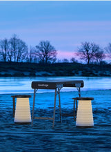Goaltage TBL01 LightFold Camping Table with 3-Lighting Modes, Adjustable Height, Latch Lock, Waterproof and Foldable Design
