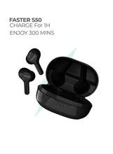 S50 Wireless Earbuds with Active Voice Assistant - 5 Hours Playtime - HiFi Stereo Sound - Bluetooth Earphones with Ultra-Low Latency - IPX5 Sweat & Splash Proof - For Exercise, Gym - Compatible with iPhone & Android (Blue)