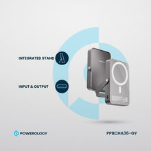 [PPBCHA36-GY] Powerology 10000mAh MagSafe Power Glass Surface (Gray)