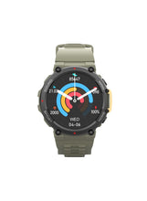 SW02 Vintage Smart Watch with Water Resistant, NFC Payment, and Sleep, Heart Rate, Pressure, and Oxygen Monitoring - Green