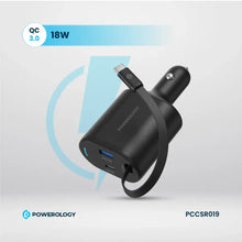 [PCCSR019] Powerology Type-C Retractable Car Charger 103W - Black