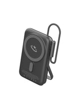 MagCharge 10000 mAh Power Bank 20W Output with Built-in USB-C Cable, Wireless Portable Charger, Fast Charging, Mini Display & Fast-Charger for iPhone 16/15 Series, AirPods, and Many More