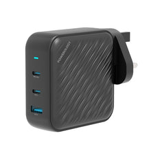 [PWCUQC022] Powerology 140W PD QC 2xUSB-C and 1xUSB-A GaN Charger UK - Black