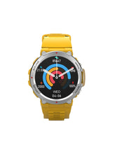 SW02 Vintage Smart Watch with Water Resistant, NFC Payment, and Sleep, Heart Rate, Pressure, and Oxygen Monitoring - Yellow