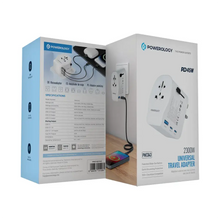 [PWCUQC043] Powerology Universal Travel Adapter 2300W - White