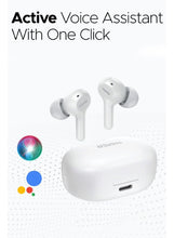 Faster S50 Wireless Earbuds with Active Voice Assistant - 6 Hours Playtime - HiFi Stereo Sound - Bluetooth Earphones with Ultra-Low Latency - IPX5 Sweat & Splash Proof - For Exercise, Gym - Compatible with iPhone & Android (White)