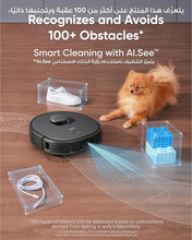 eufy X10 Pro Omni Robot Vacuum & Mop – 8000Pa Suction, Auto-Clean Station, AI Obstacle Avoidance, iPath Laser, MopMaster 2.0 – Black