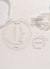 925 Sterling Silver Jewelry Set Elegant for Bridal Look Ideal as Wedding Gifts Trendy Accessories