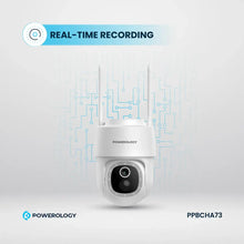 [PPBCHA73] Powerolgoy Built-In Solar Pan & Tilt Outdoor Camera - White