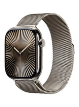 Apple Watch Series 10 GPS + Cellular 46mm Natural Titanium Case With Natural Milanese Loop