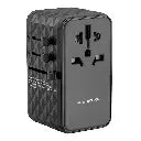 [PWCUQC042] Powerology GaN 170W Universal Charger with 4-Ports Fast Charging + Ac - Black