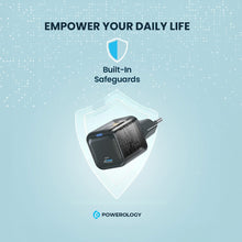 Powerology Ultra-Compact GaN Charger PD 20W EU - Black
