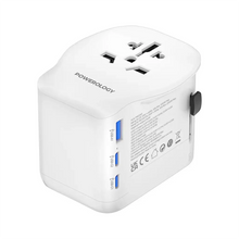 [PWCUQC043] Powerology Universal Travel Adapter 2300W - White